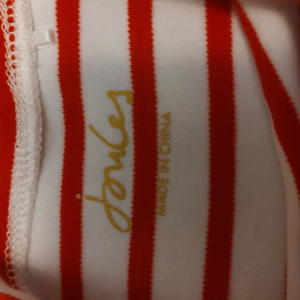 Joules Red and White Striped Shirt - Picture 2 of 3